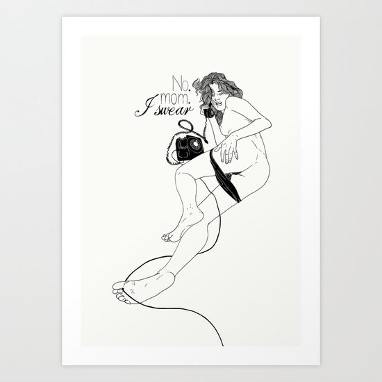 I swear Art Print