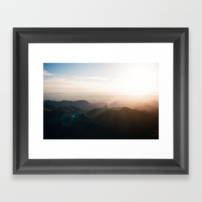 Big Bend Sunset Framed Art Print