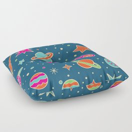 Planet colorful pattern Floor Pillow