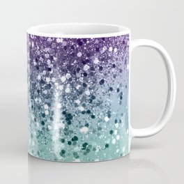 Purple Teal Mermaid Ocean Glitter #1 (Faux Glitter) #shiny #decor #art #society6 Coffee Mug