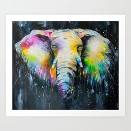 The elephant Art Print
