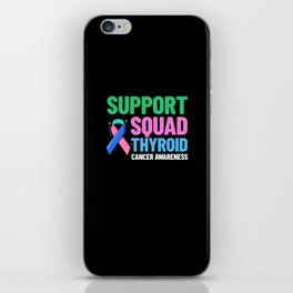 Thyroid Cancer Ribbon Awareness Survivor iPhone Skin