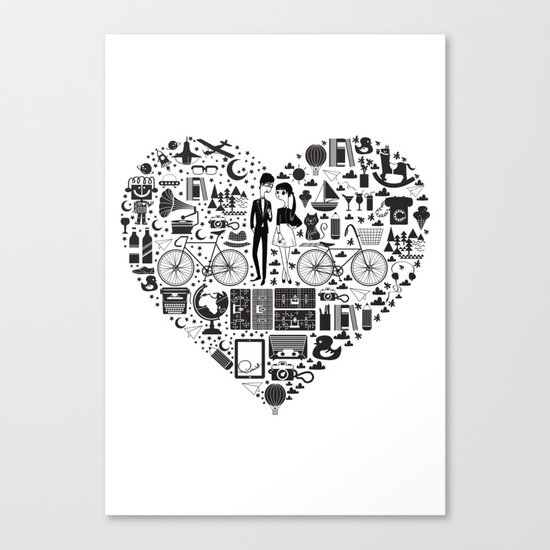 LIKES PATTERNS Canvas Print