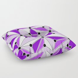 Abstract geometric pattern - purple. Floor Pillow