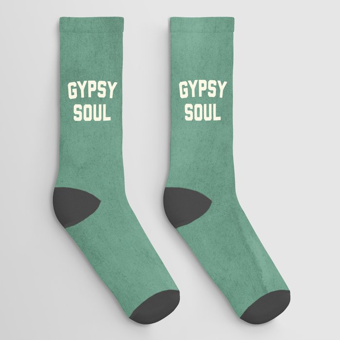 Gypsy Soul Slogan Socks