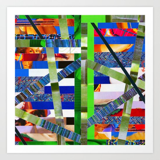 Agnes (stripes 16) Art Print