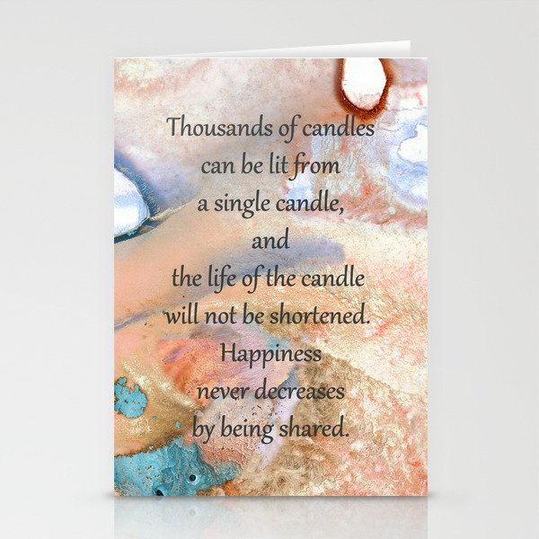 Inspirational Art - Happiness Grows - Sharon Cummings Stationery Cards