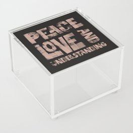 Peace Love and Understanding Acrylic Box