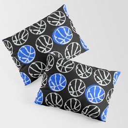 Basketball. Blue ball Pillow Sham