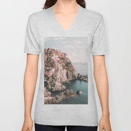 Italy Coast V Neck T Shirt