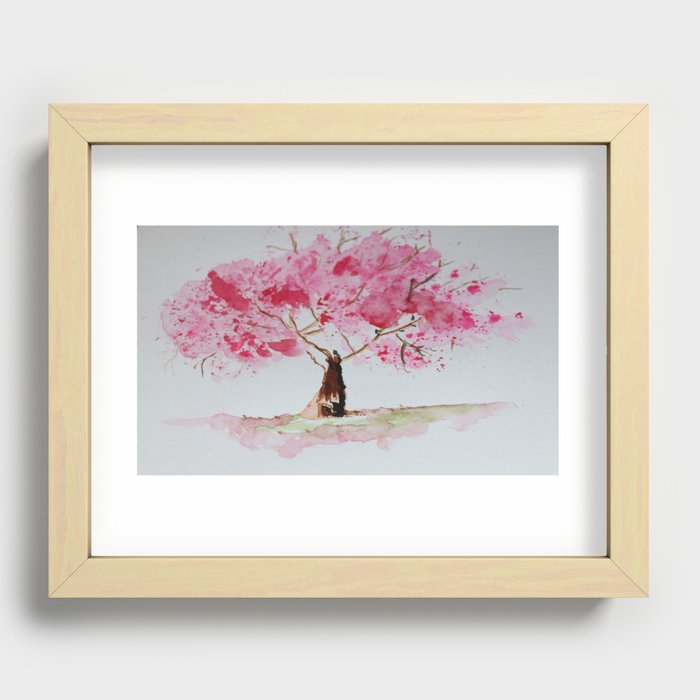 Cherry Blossom Recessed Framed Print