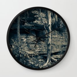 Cliff and Trees Wall Clock