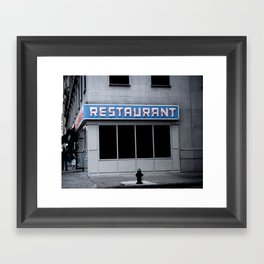 The [Seinfeld] Diner Framed Art Print