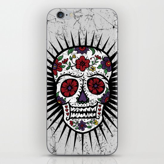 Sugar Skull Star iPhone & iPod Skin