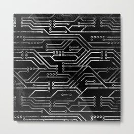 Circuit, tech electronics Metal Print