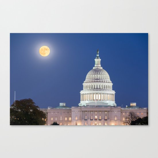 The Harvest Moon Canvas Print