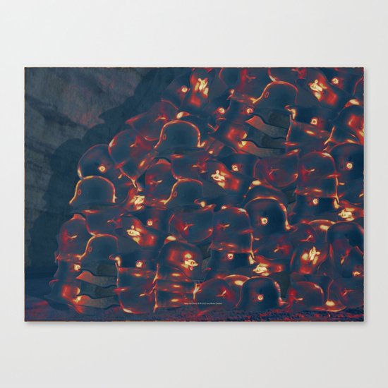 Hells Hat Check 20 Canvas Print