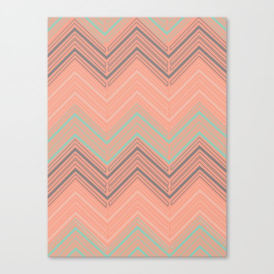 Soft Chevron Canvas Print