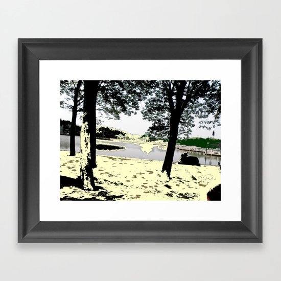 A Pleasant Day Framed Art Print
