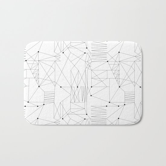 LINES OF CONFUSION Bath Mat