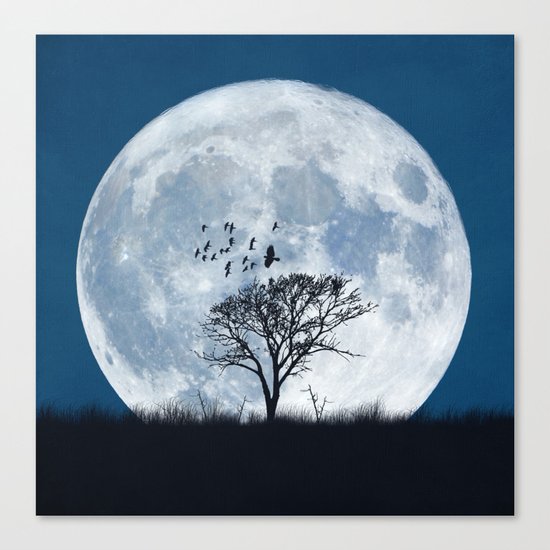 When the moon speaks (part IV) Canvas Print