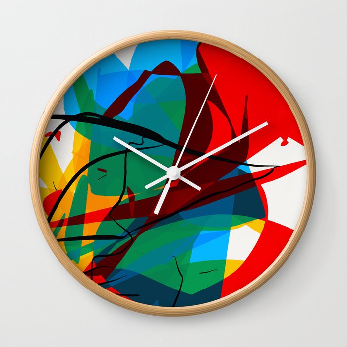 Abstract art made by Thimeo 19 months Wall Clock