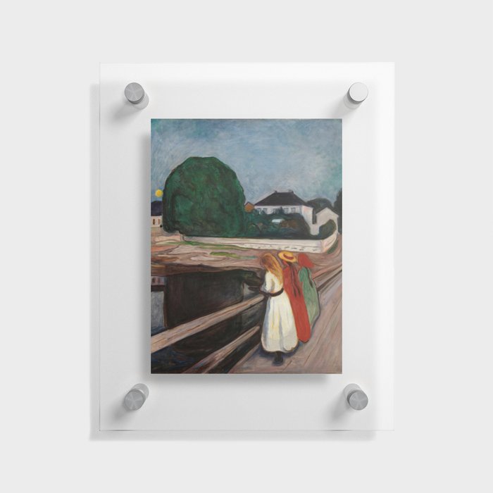 The Girls on the Bridge Edvard Munch Floating Acrylic Print