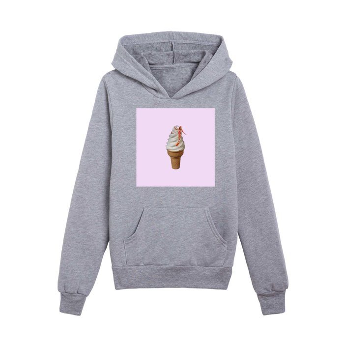 sweet surf 2 pink Kids Pullover Hoodie