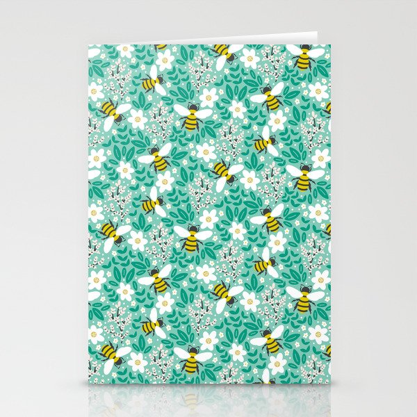 Blooms & Bees Stationery Cards