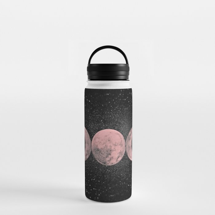 Pink Moon Symbol Water Bottle