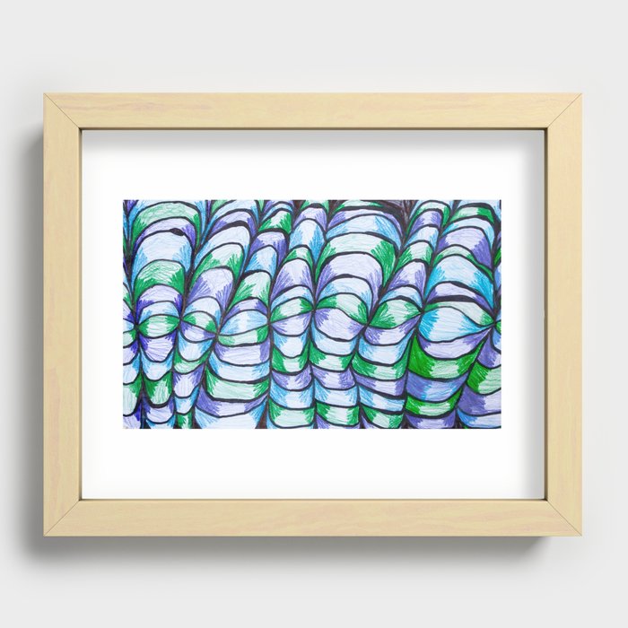 Mountaineous Loom Recessed Framed Print