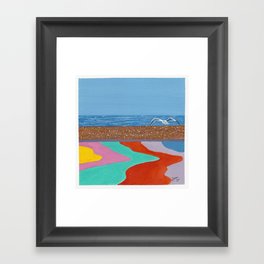 Rainbow pathway Framed Art Print