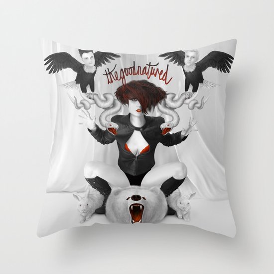 The Good Natured Throw Pillow
