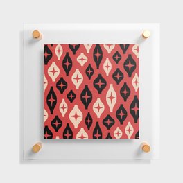 Floating Lanterns 622 Black Red and Beige Floating Acrylic Print