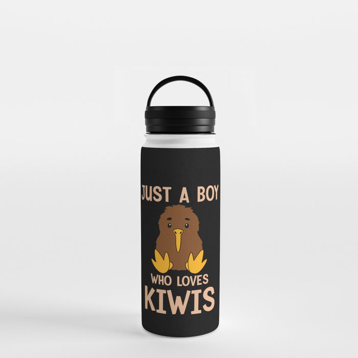 Cute Boy Sitting Kiwis Gift Water Bottle