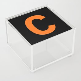 Letter C (Orange & Black) Acrylic Box
