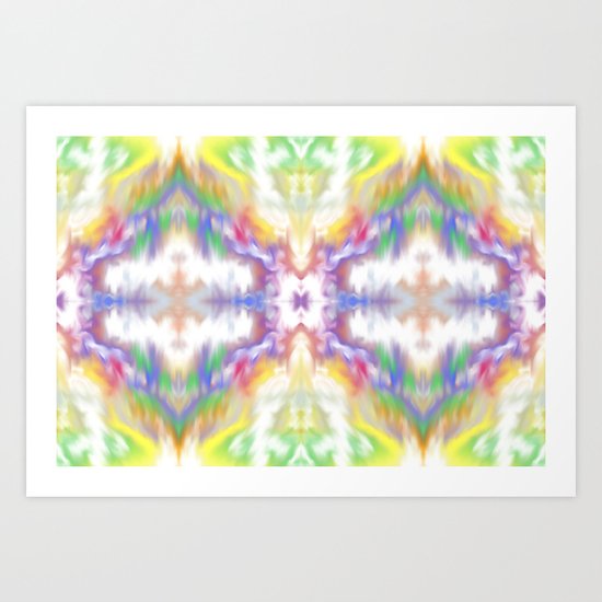Tie Dyed Impression Art Print