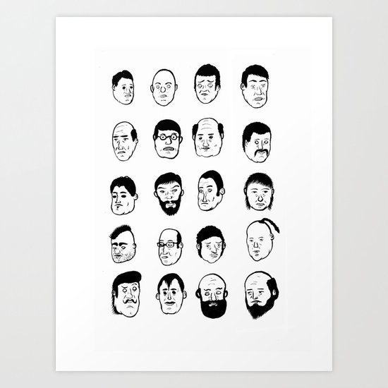 Faces Art Print