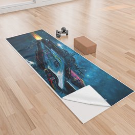 Traveling at the speed of light Yoga Towel