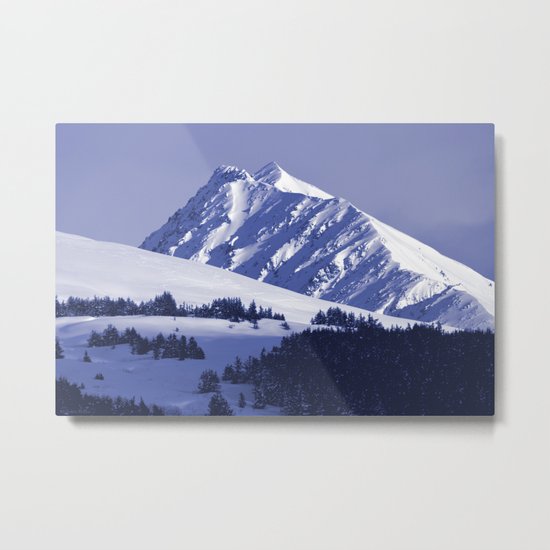 Back-Country Skiing - 8 Metal Print