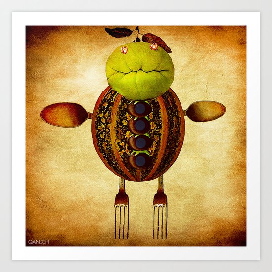 Léon le melon Art Print