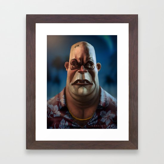 Mike Tyson Punch Out King Hippo Framed Art Print By Jdstibies