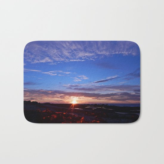 Sunset and Blue Sky Bath Mat