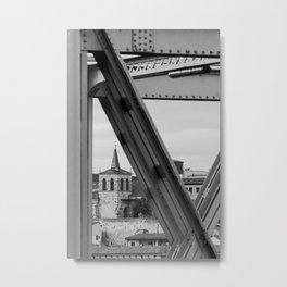 Church between the bridge structure Metal Print