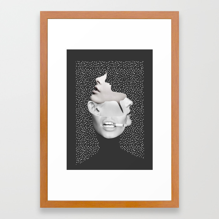 Collage Art Faces 2 Framed Art Print