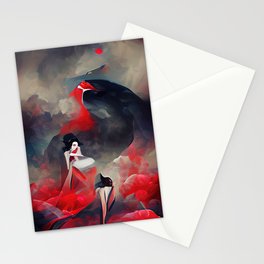 Jezebel Abstract Aesthetic No1 Stationery Card