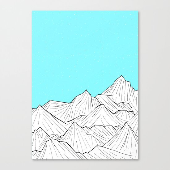 Glacier Mounts Canvas Print
