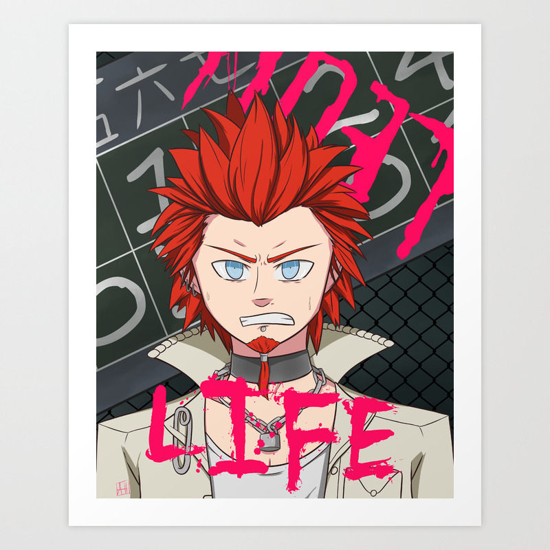 Danganronpa Leon Kuwata Art Print By Alyharts Society6