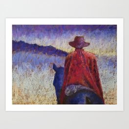 Solitude Original Art Pastel Painting Art Print By
