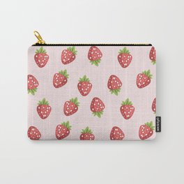 Strawberries Pattern Carry-All Pouch